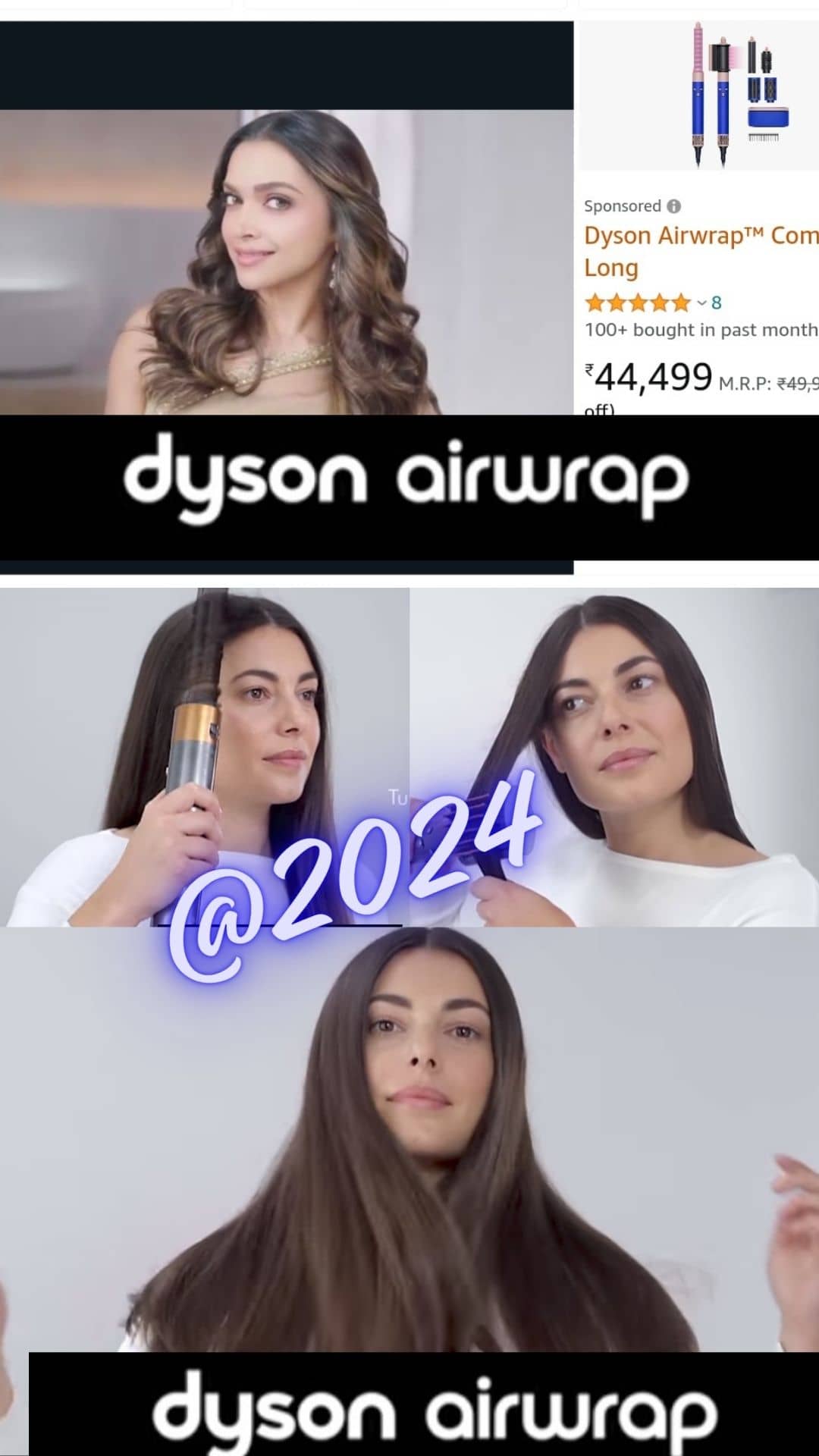Dyson airwrap straighten hair sales